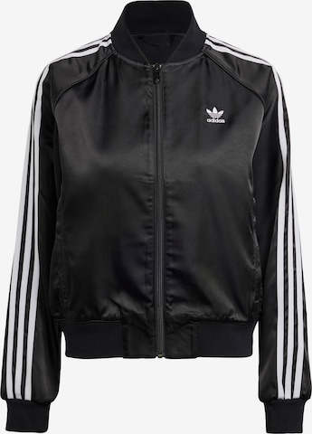 ADIDAS ORIGINALS Übergangsjacke in Schwarz: predná strana