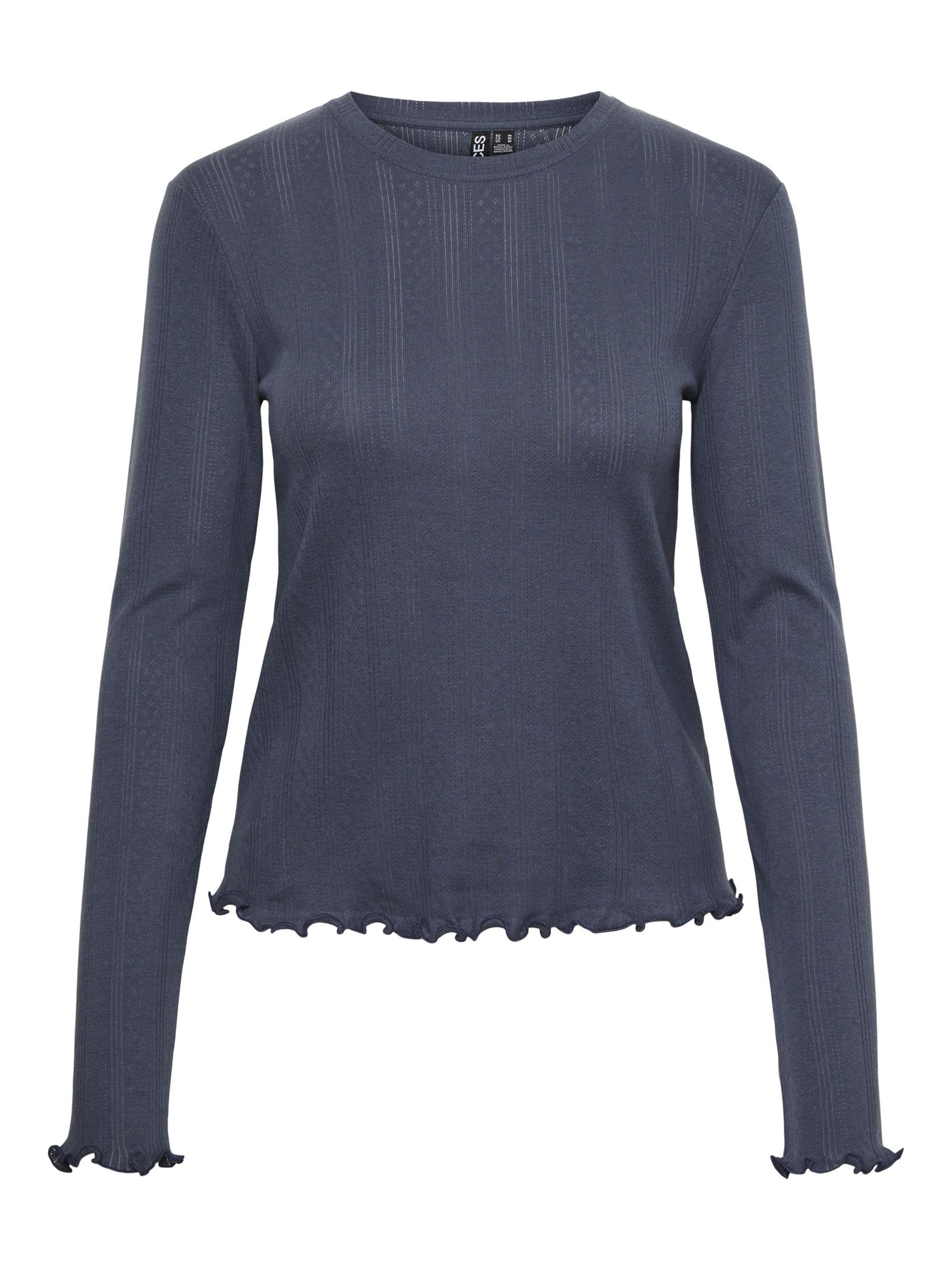 T-shirt PIECES en bleu : devant