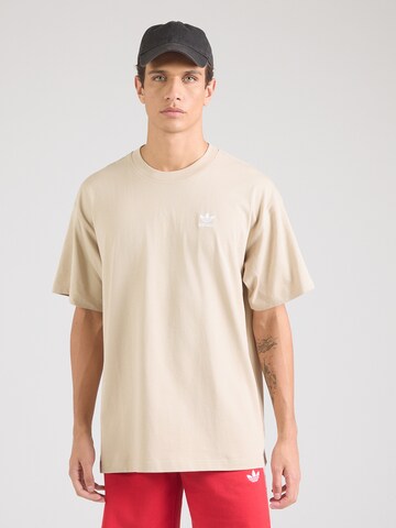 ADIDAS ORIGINALS Μπλουζάκι 'Trefoil Essentials' σε μπεζ: μπροστά