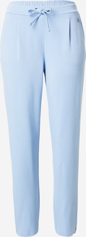 Fransa Pleat-Front Pants in Blue: front