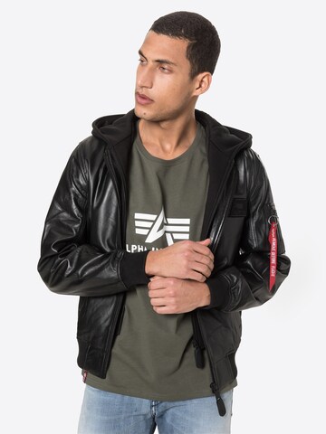 ALPHA INDUSTRIES Jacke in Schwarz: predná strana