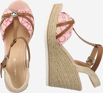 TOM TAILOR Sandalen met riem in Roze