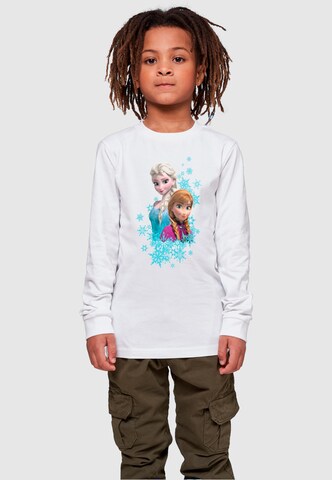 ABSOLUTE CULT Shirt 'Frozen - Elsa And Anna Sisters' in Weiß: predná strana