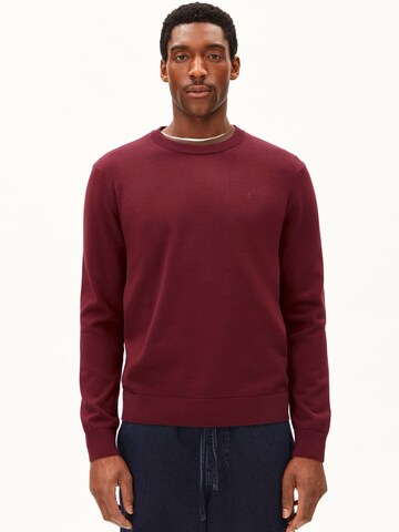 ARMEDANGELS Sweater 'LOUKAA' in Red: front