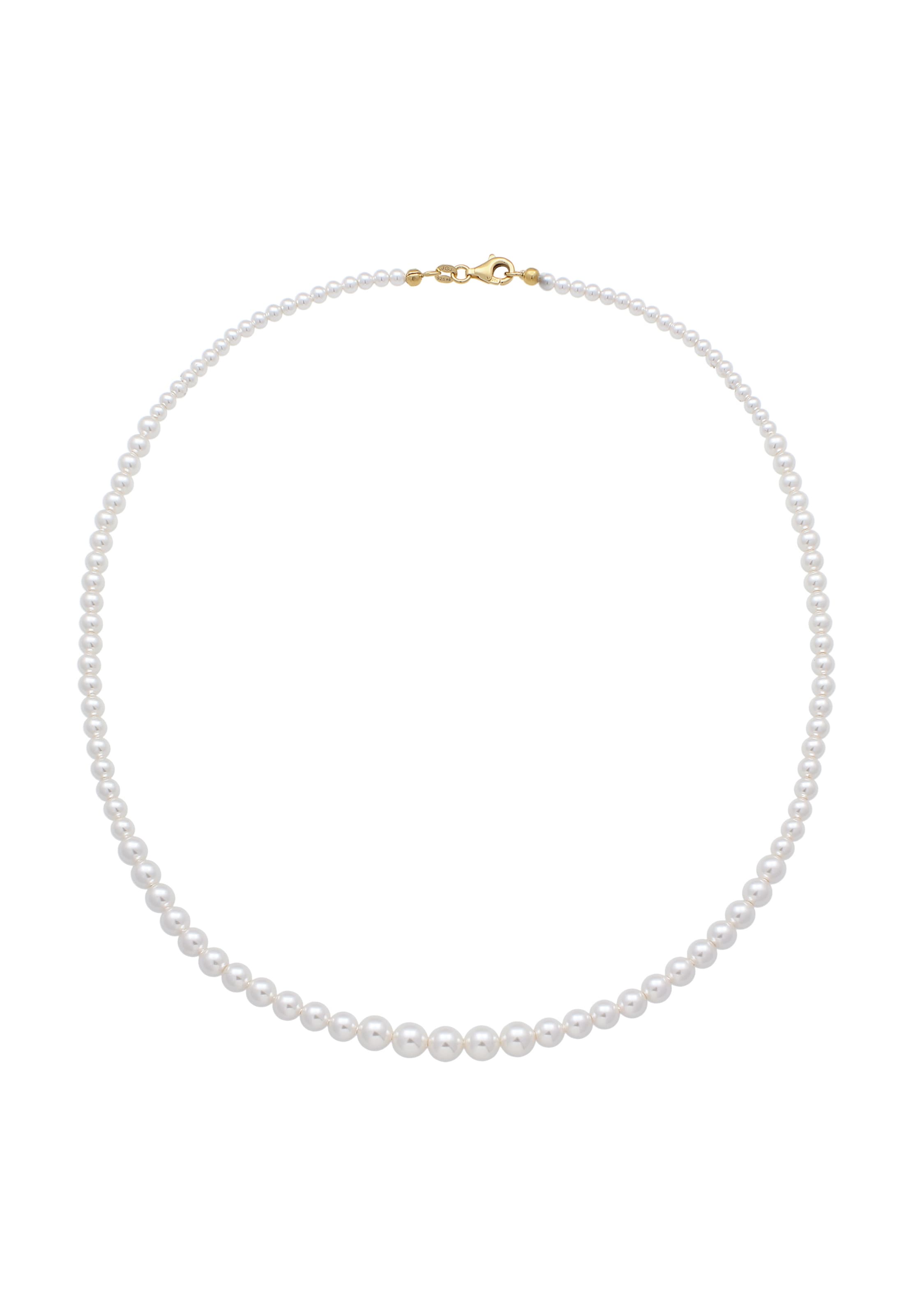 ELLI Halskette in gold / weiß, Produktansicht