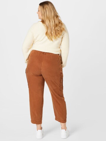 SAMOON Loose fit Cargo trousers 'Mia' in Brown