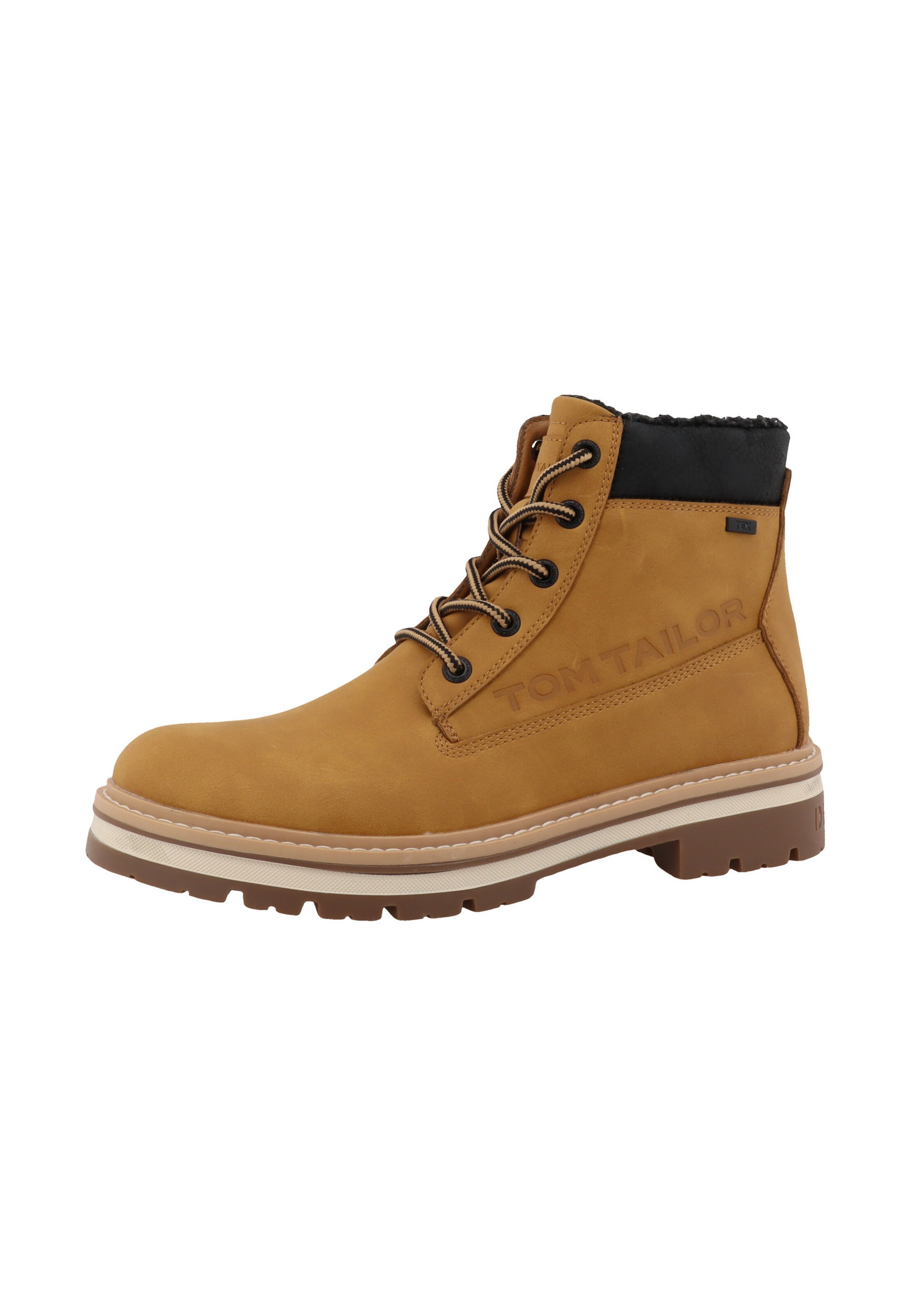 TOM TAILOR Veterboots in Beige: voorkant