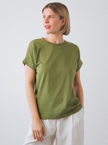 Honest Basics Shirt 'Cap Tee'‌‌‌‌‌‌‌‌‌ in Grün