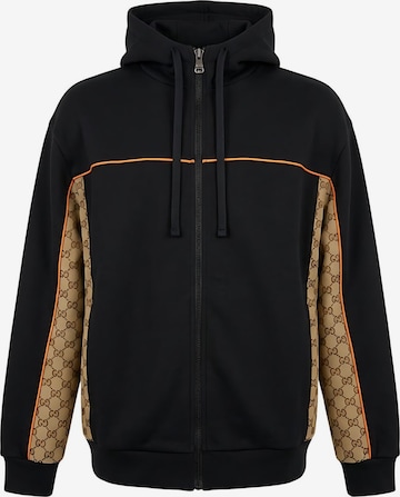 Gucci Sweat jacket 'Gucci Herrenjacke mit Reißverschluss schwarz' in Black: front