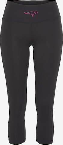 KangaROOS Skinny Workout Pants in Black: front