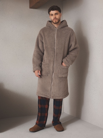 Next - Albornoz largo en beige: frente