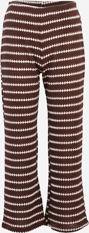 Only Petite Wide Leg Housut 'ONLEVA' värissä ruskea: etupuoli