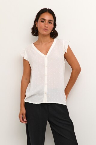 Kaffe Blouse 'Ronna' in Wit: voorkant