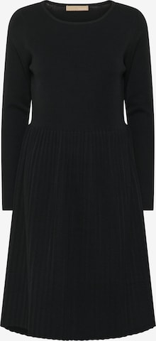 CULTURE Gebreide jurk 'Luci' in Zwart: voorkant