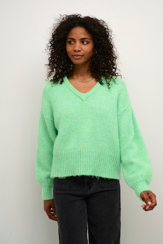 Kaffe Sweater 'KATrina' in Green: front