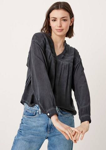 QS Bluse in Schwarz: Vorderseite