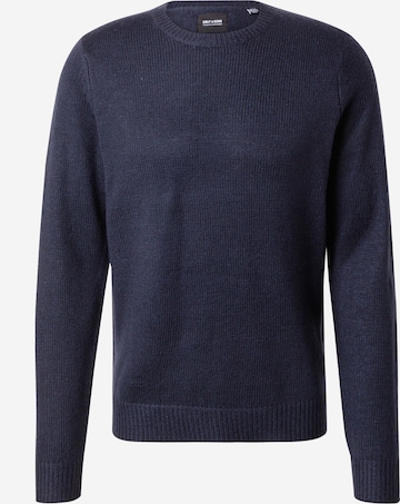 Only & Sons Sweater 'Chris' in Blue: front