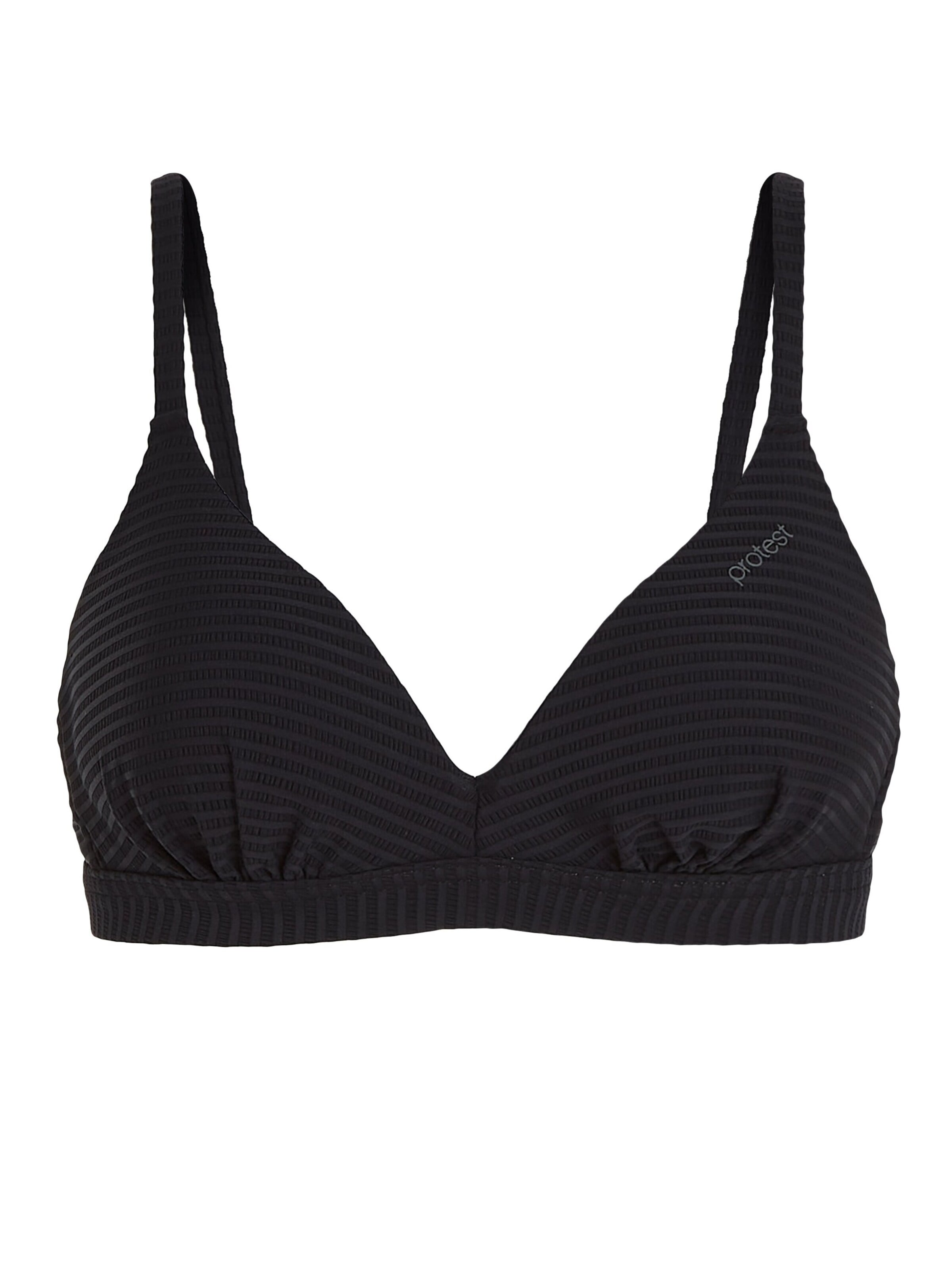 PROTEST Bustier Bikinitop 'MIXDALL' in Zwart: voorkant
