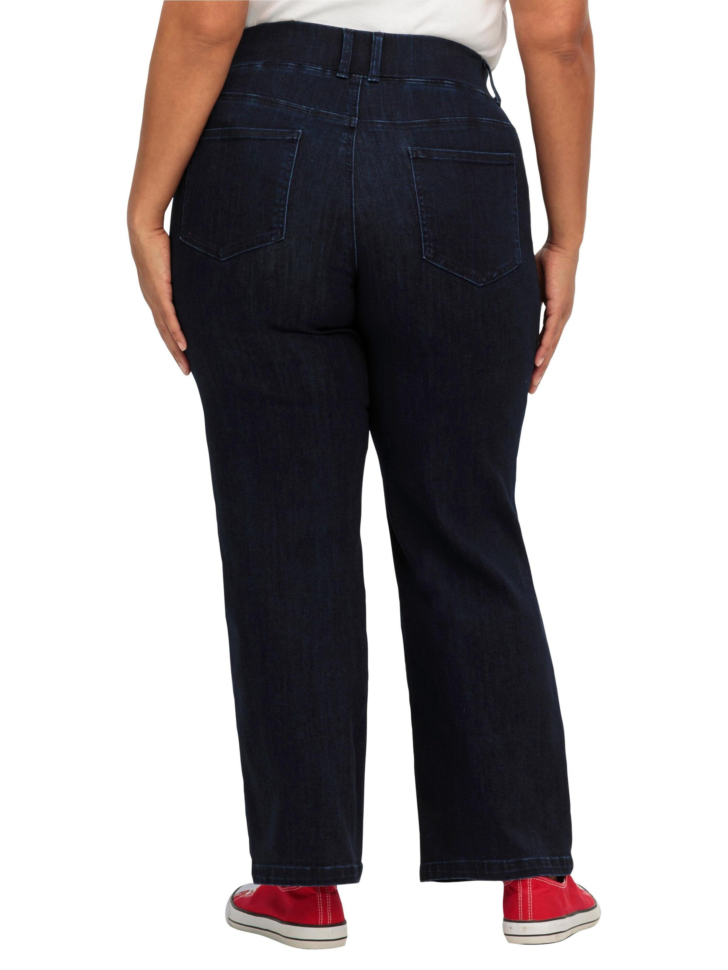 SHEEGO Широка кройка Дънки в синьо