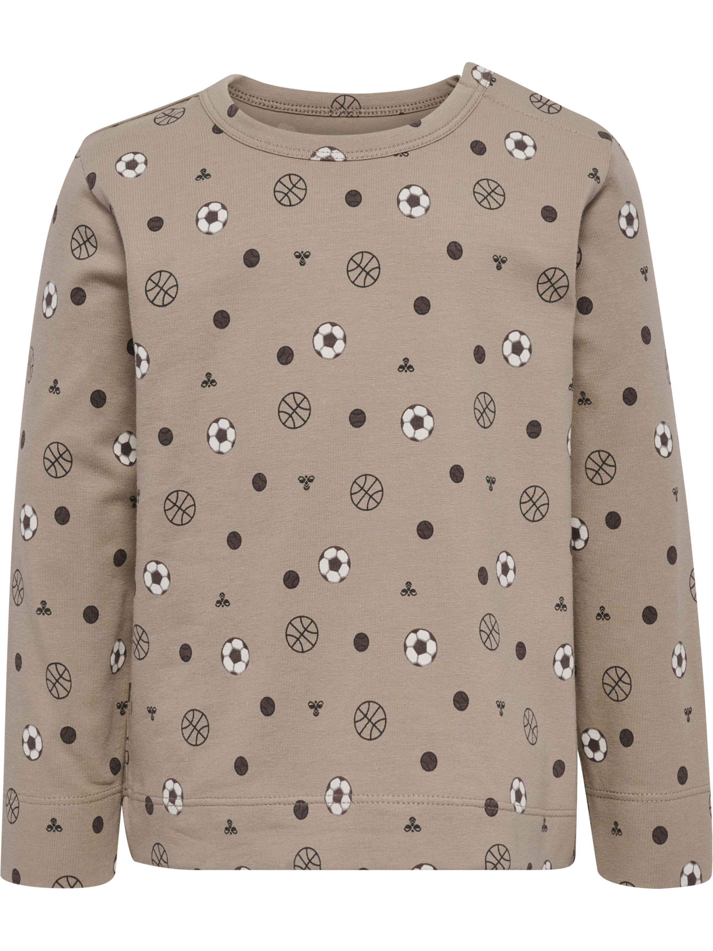 Hummel Shirt in 104 in Chocolate / Khaki / Black / White, Item view
