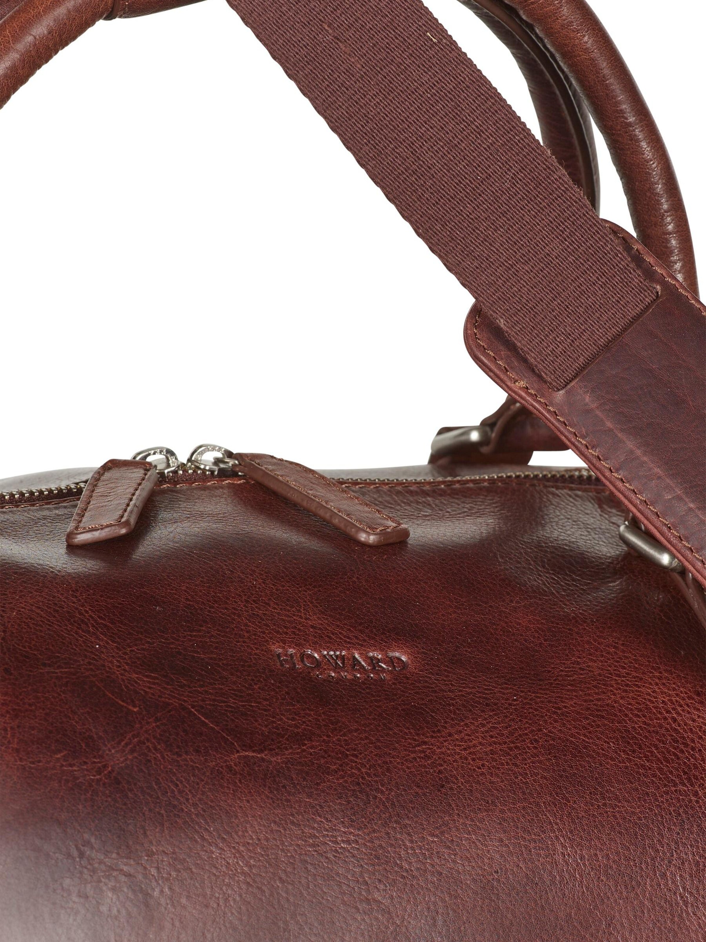 Borsa weekend 'Weekend Bag Hunter Brown' di Howard London in marrone