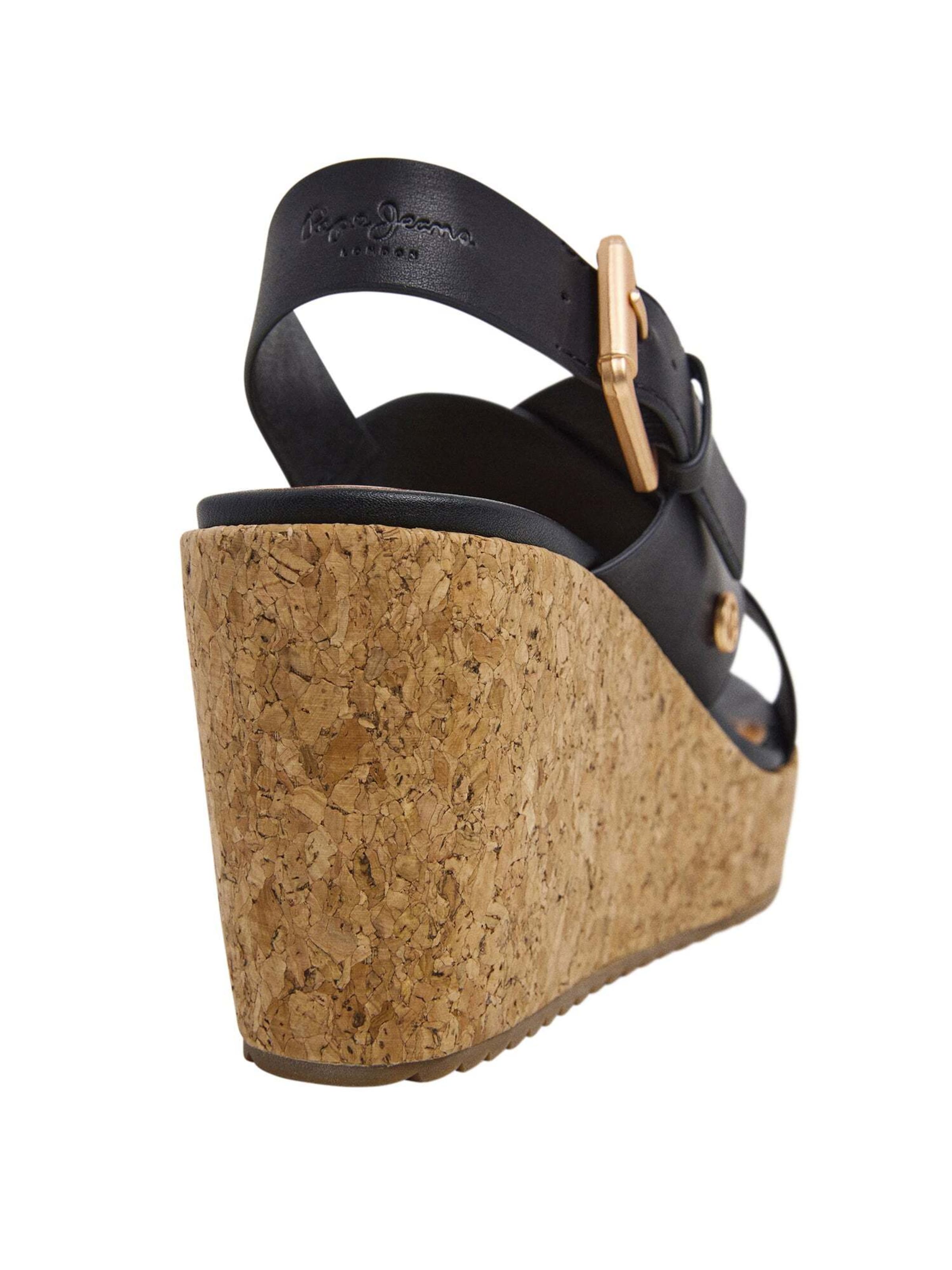 Sandales 'Wayna' Pepe Jeans en noir