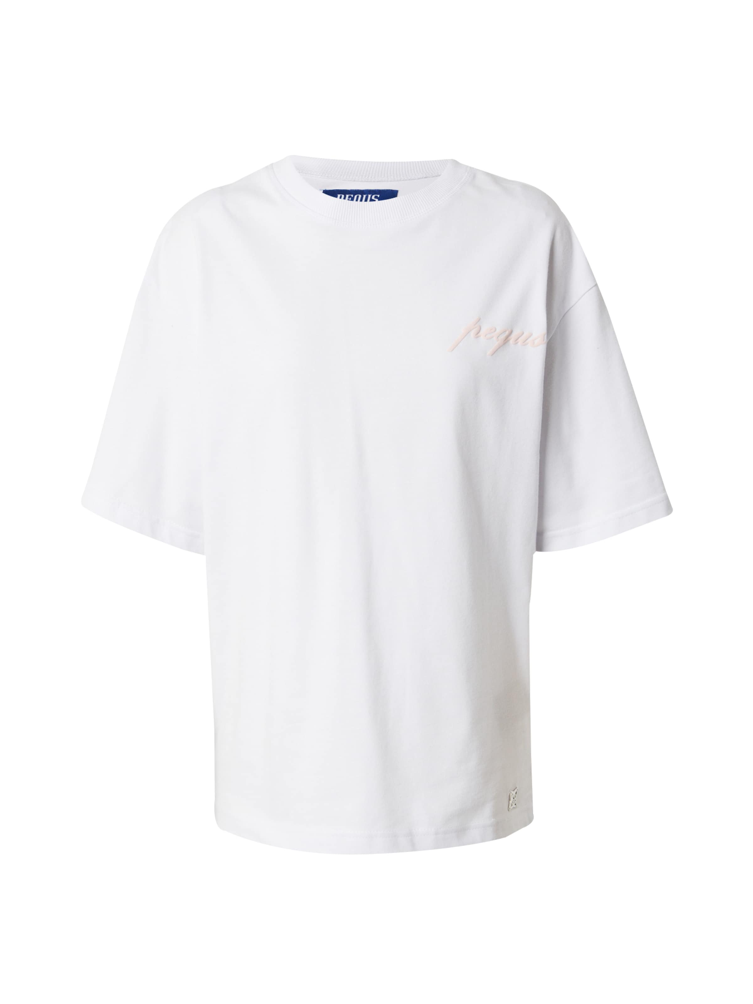 Pequs Μπλουζάκι 'Paradise Beach Club' σε λευκό: μπροστά