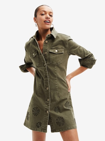 Desigual Shirt Dress 'Daisy' in Green: front