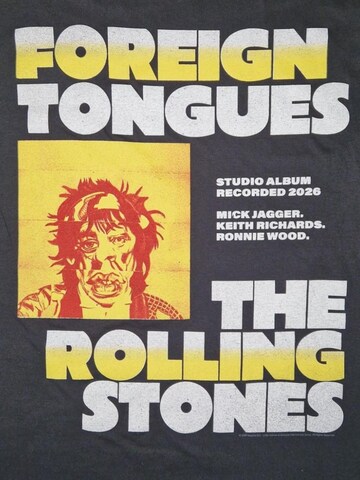 Maglietta 'Rolling Stones Foreign Tongues Studioalbum T-Shirt' di THE ROLLING STONES in nero