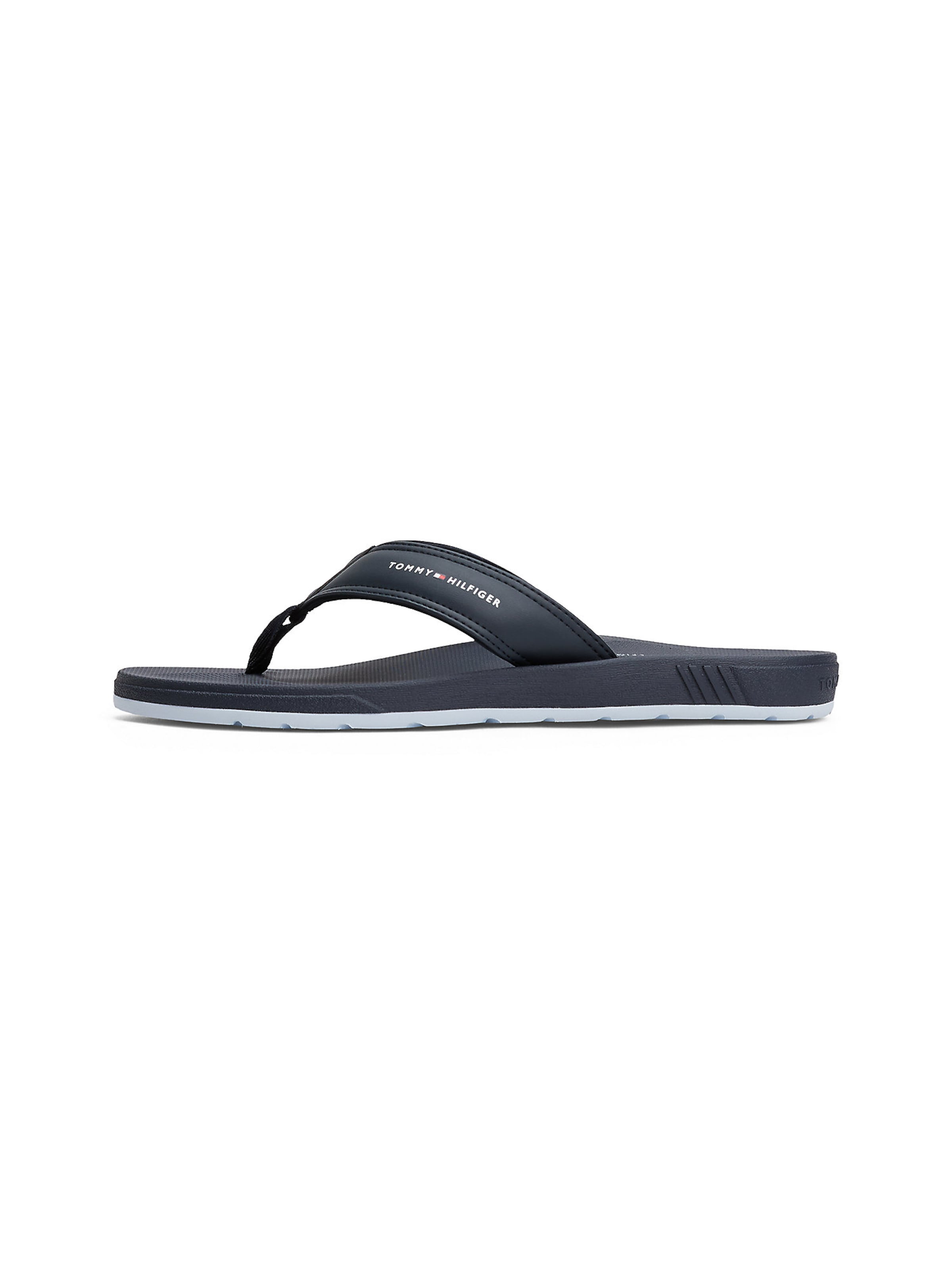 Tongs TOMMY HILFIGER en bleu : devant