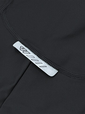 WULIBIKE Skinny Urheiluhousut 'Damen Trägerhose V-Träger, 3D-Polster' värissä musta