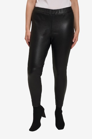 Coupe slim Pantalon Ulla Popken en noir : devant