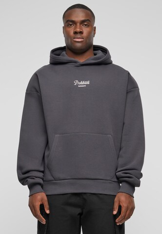 Sweat-shirt Prohibited en gris