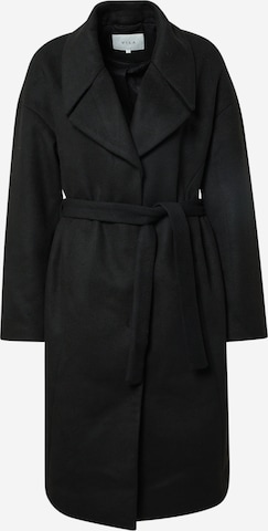 VILA Between-Seasons Coat 'Candice' in Black: front