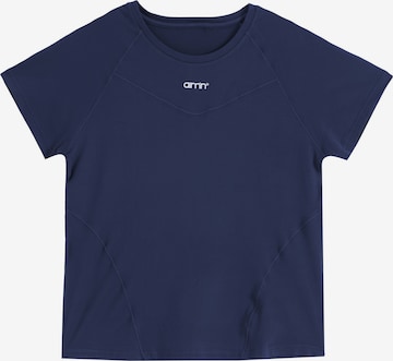 Aim'n - Camisa funcionais em azul: frente
