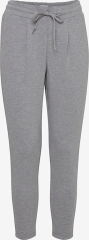 ICHI Pleat-Front Pants 'IHKATE PA' in Grey: front