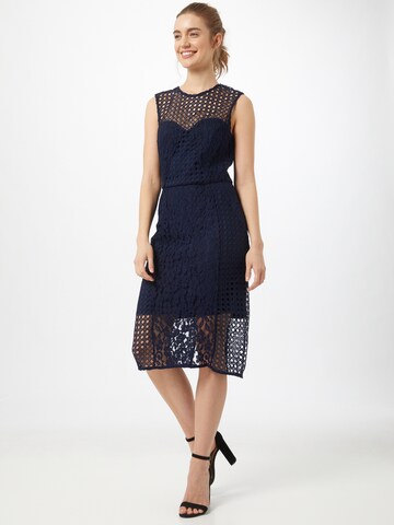 Bardot Cocktail Dress in Blue: front