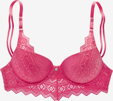 s.Oliver Push-up Rintaliivi värissä vaaleanpunainen: etupuoli