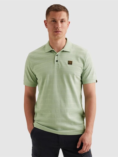 PME Legend T-Shirt 'Polo shirt in jersey with stripe pattern' en S en vert clair, Vue avec produit