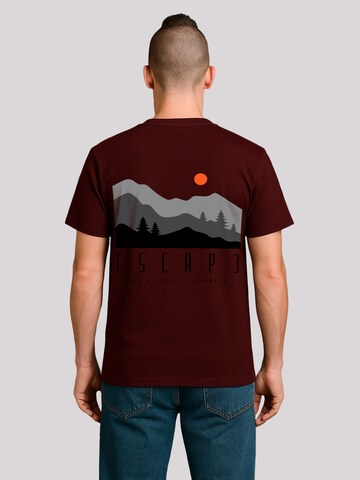 F4NT4STIC Shirt 'Escape Discover the World Forest Landscape' in Brown