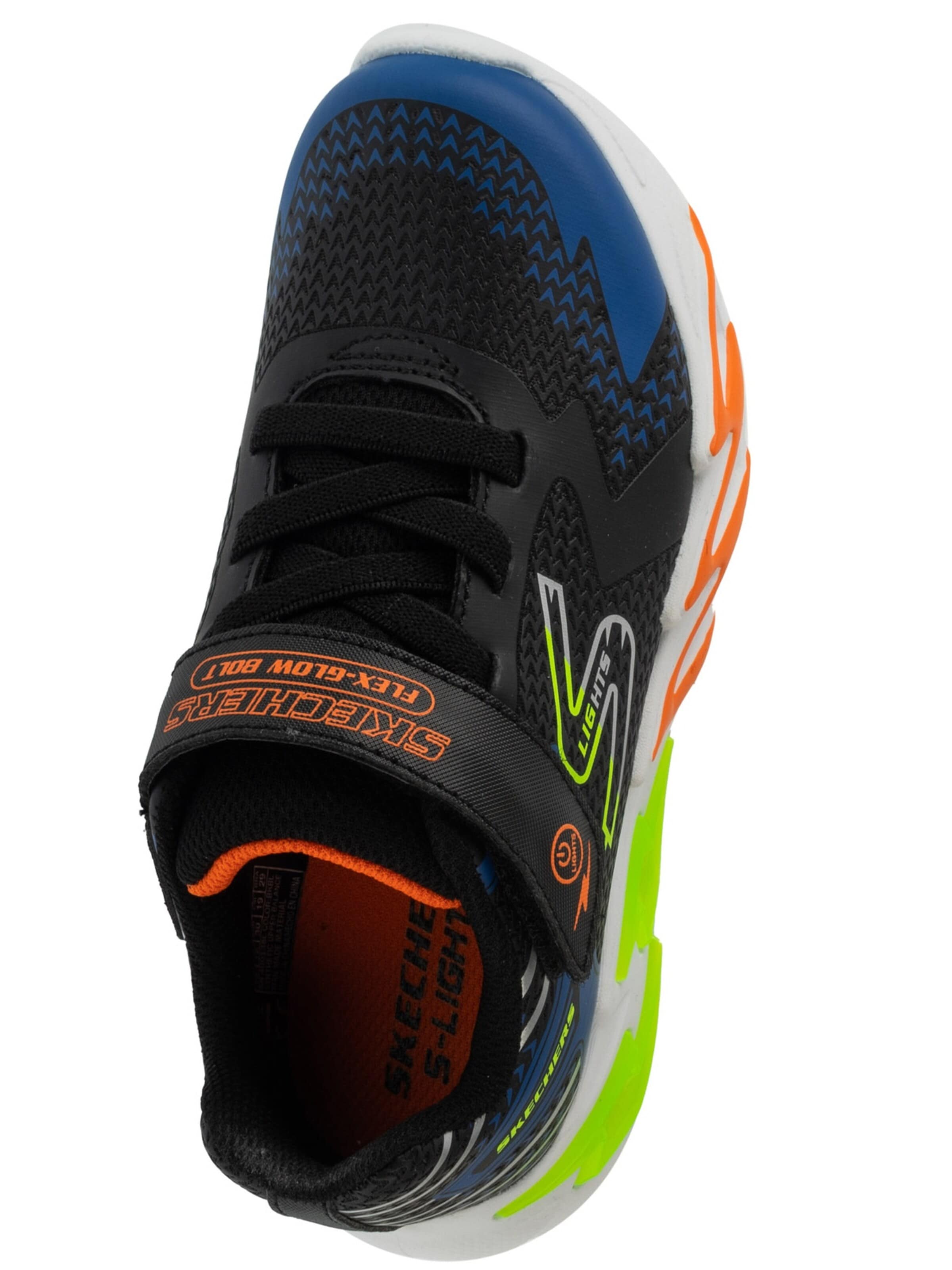 SKECHERS Sneakers 'S Lights: Flex-Glow Bolt' in Zwart