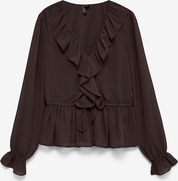 VERO MODA Bluse 'VMDora' i brun: forside