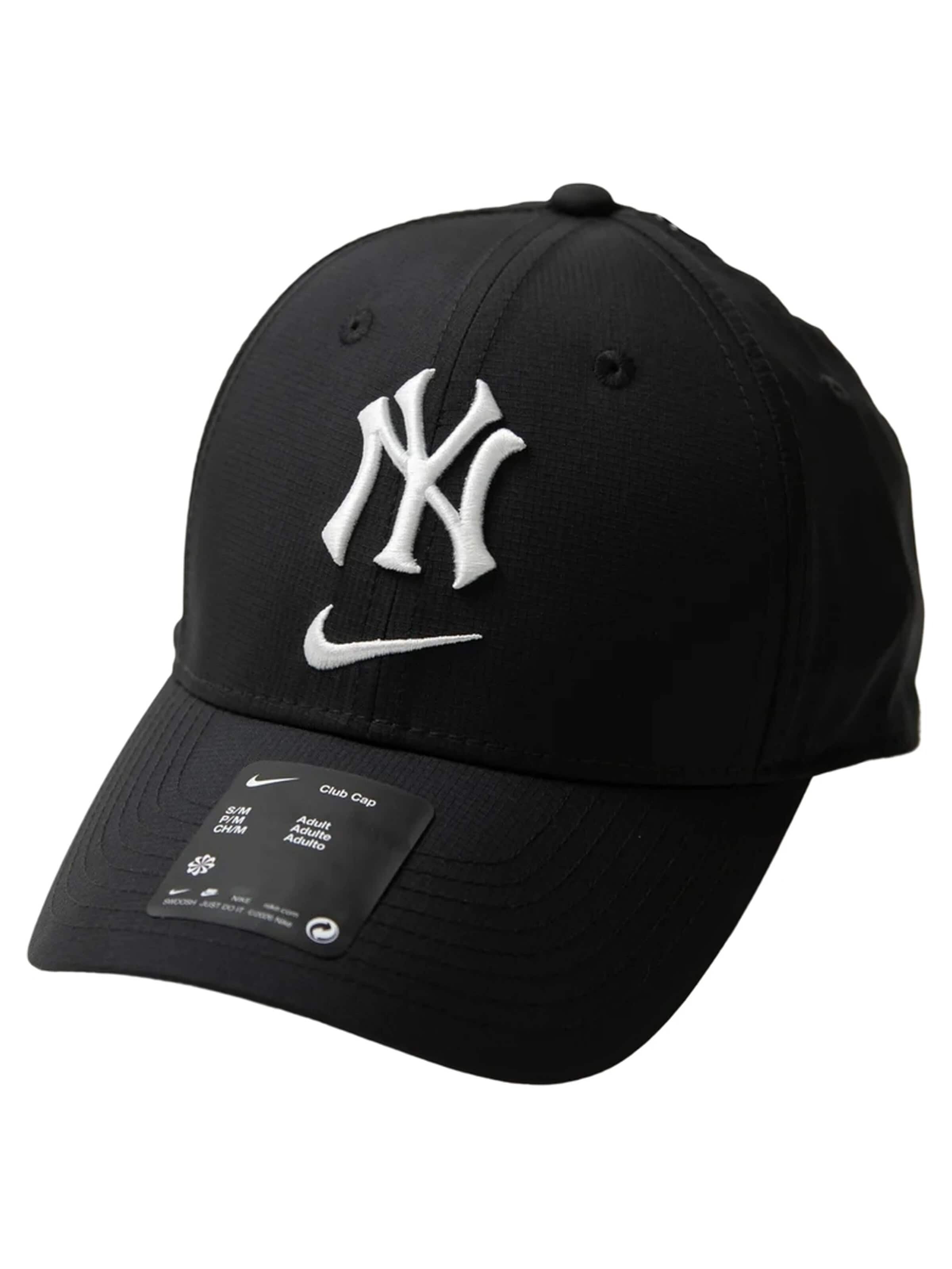 NIKE - Gorra 'Gorra nike negra yankees club structured uv poly ripstop cap' en negro: frente