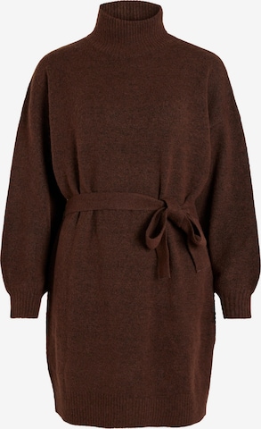 VILA Knitted dress 'Jakia' in Brown: front