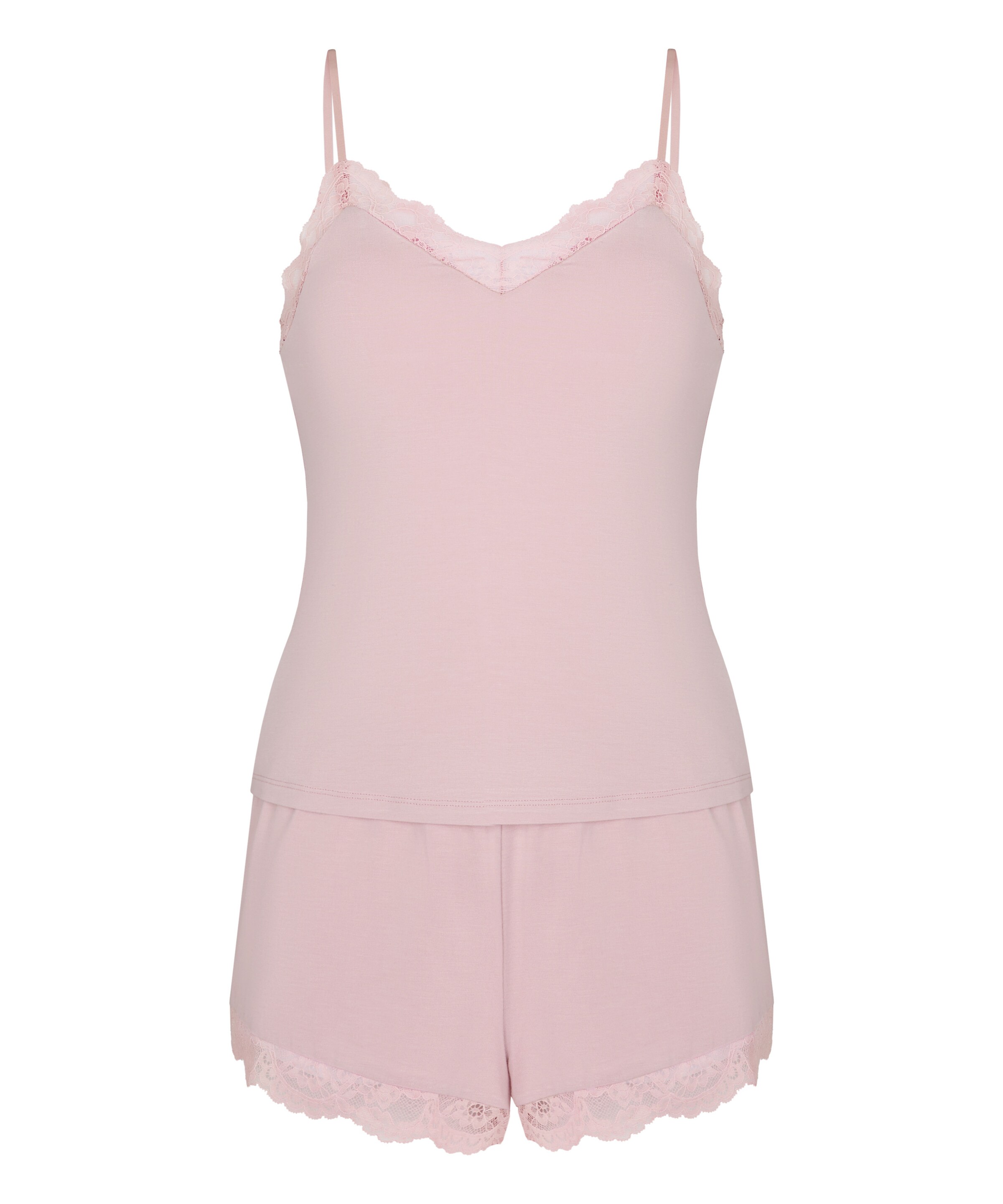 Hunkemöller Pyjama 'Nana' en XS en rose, Vue avec produit
