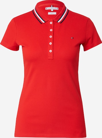 T-shirt TOMMY HILFIGER en rouge : devant