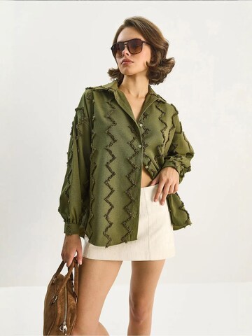 Camicia da donna di Bianco Lucci in verde