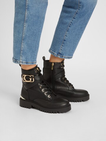 Bottines à lacets 'ORANA' GUESS en noir : devant