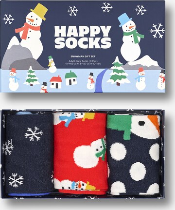 Șosete 'Snowman' de la Happy Socks pe albastru
