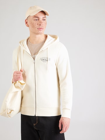 Veste de survêtement 'JJMAKOTO' JACK & JONES en blanc : devant